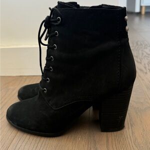 Aldo Suede Lace Up Booties - size 7.5